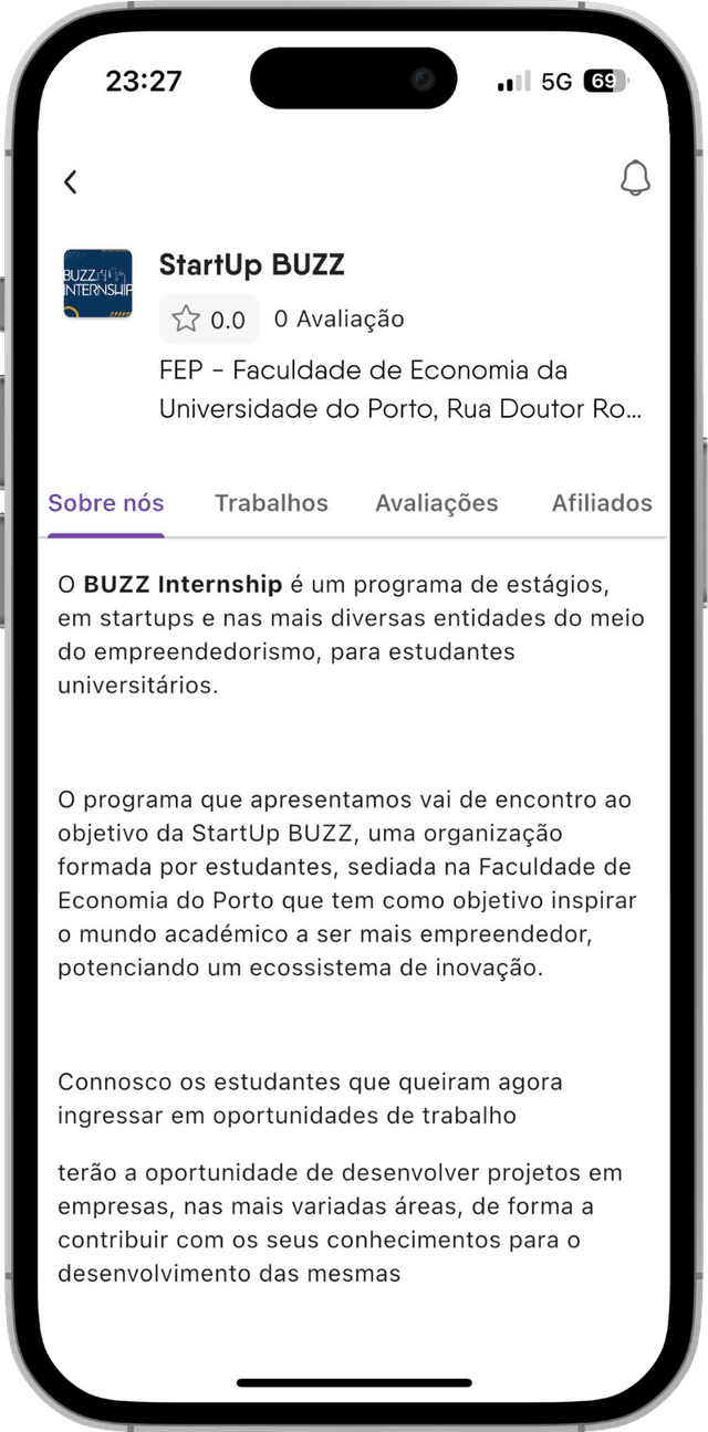 Pré-visualização da app